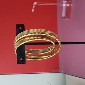 J Crew Elegant Gold-Toned Warped Women's Bracelet